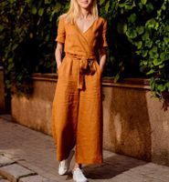 Women's Street Casual Basic Solid Color Full Length Pocket Patchwork Jumpsuits main image 2