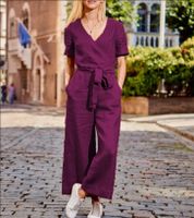 Women's Street Casual Basic Solid Color Full Length Pocket Patchwork Jumpsuits main image 5
