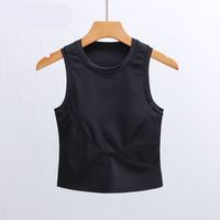 Women's Vest Tank Tops Criss Cross Casual Preppy Style Classic Style Solid Color main image 7