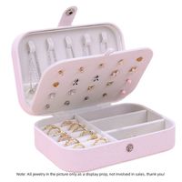 Modern Style Classic Style Solid Color Mixed Materials Flannel Jewelry Boxes main image 6