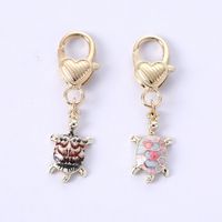 Cute Rabbit Cat Butterfly Metal Enamel Unisex Bag Pendant Keychain main image 4