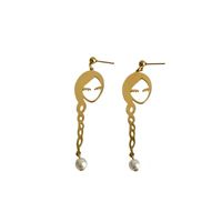 Simple Style Printing Alloy Plating Women's Drop Earrings main image 4