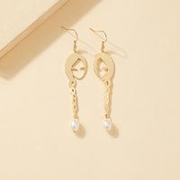 Simple Style Printing Alloy Plating Women's Drop Earrings main image 3