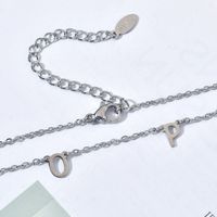 Elegant Lady Letter Stainless Steel Plating Necklace main image 5