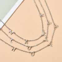 Elegant Lady Letter Stainless Steel Plating Necklace main image 2