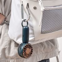Neuer Taschen Ventilator Mit Mini-usb-aufladung, Tragbarer Karabiner, Super Wind, Outdoor-ventilator Im Großhandel main image 3