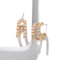 Fashion Alloy Diamond Earrings sku image 5