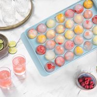 Simple Style Solid Color Plastic Ice Cube Tray Set main image 4