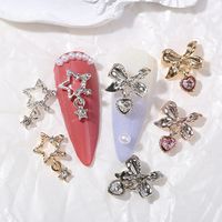 Cute Sweet Star Bow Knot Alloy Nail Decoration Accessories 1 Piece main image 1