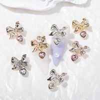 Cute Sweet Star Bow Knot Alloy Nail Decoration Accessories 1 Piece main image 5
