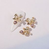 Cute Sweet Star Bow Knot Alloy Nail Decoration Accessories 1 Piece sku image 4