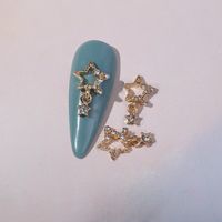 Cute Sweet Star Bow Knot Alloy Nail Decoration Accessories 1 Piece sku image 1