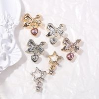 Cute Sweet Star Bow Knot Alloy Nail Decoration Accessories 1 Piece main image 2
