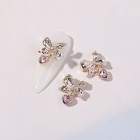 Cute Sweet Star Bow Knot Alloy Nail Decoration Accessories 1 Piece sku image 3