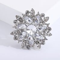 Ethnic Style Shiny Flower Alloy Inlay Crystal Glass Women's Brooches sku image 7
