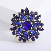 Ethnic Style Shiny Flower Alloy Inlay Crystal Glass Women's Brooches sku image 4