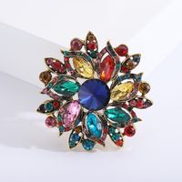 Ethnic Style Shiny Flower Alloy Inlay Crystal Glass Women's Brooches sku image 5