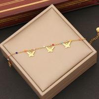 Artistic Commute Star Heart Shape Butterfly Stainless Steel 18K Gold Plated Bracelets In Bulk sku image 1