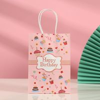 Birthday Fashion Letter Balloon Paper Party Gift Bags sku image 5