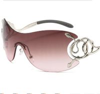 Simple Style Cool Style Snake Pc Square Frameless Women's Sunglasses sku image 5