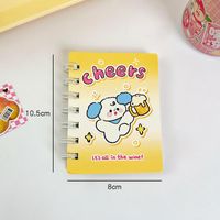 Cute Puppy Coil Book Student A7 Portable Pocket Notebook Cartoon Mini Pocket Notepad Word Book sku image 1