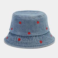 Women's Cute Sweet Heart Shape Big Eaves Bucket Hat sku image 1