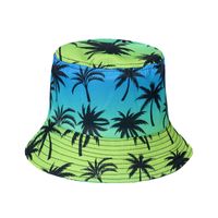 Women's Streetwear Coconut Tree Printing Flat Eaves Bucket Hat main image 3