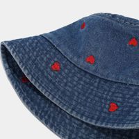 Women's Cute Sweet Heart Shape Big Eaves Bucket Hat main image 2