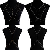 Sexy Geometric Metal Plating Inlay Rhinestones Women's Chain Belts main image 1