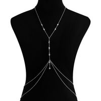 Sexy Geometric Metal Plating Inlay Rhinestones Women's Chain Belts sku image 7