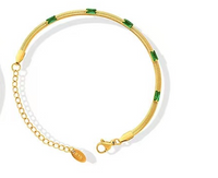 Edelstahl 304 18 Karat Vergoldet Einfacher Stil Überzug Inlay Quadrat Künstliche Strasssteine Halskette sku image 1