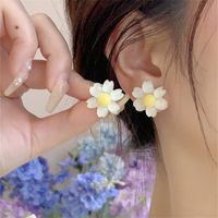Sweet Flower Arylic Women's Ear Clips Ear Studs main image 3