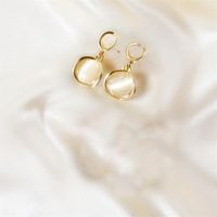 Wholesale Jewelry 1 Pair Simple Style Triangle Oval Bow Knot Alloy Opal Zircon Drop Earrings Ear Studs sku image 13