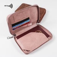 Unisex Letter Solid Color Pu Leather Zipper Wallets main image 3