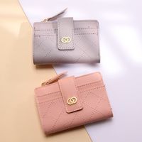 Women's Solid Color Pu Leather Buckle Wallets main image 3