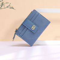 Women's Solid Color Pu Leather Buckle Wallets main image 4