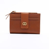 Women's Solid Color Pu Leather Buckle Wallets sku image 4