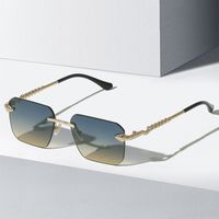 Classic Style Streetwear Square Ac Square Frameless Men's Sunglasses main image 5