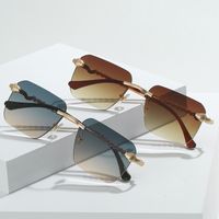 Classic Style Streetwear Square Ac Square Frameless Men's Sunglasses main image 2