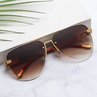 Vintage Style Simple Style Solid Color Pc Square Patchwork Full Frame Men's Sunglasses main image 1