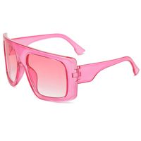 Lady Simple Style Solid Color Pc Toad Glasses Full Frame Women's Sunglasses sku image 8