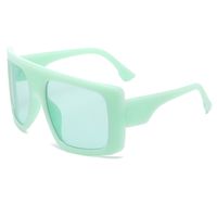 Lady Simple Style Solid Color Pc Toad Glasses Full Frame Women's Sunglasses sku image 13