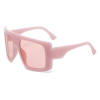 Lady Simple Style Solid Color Pc Toad Glasses Full Frame Women's Sunglasses sku image 11