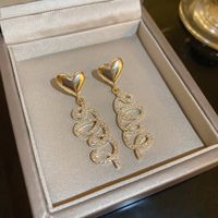 1 Pair Fashion Bow Knot Metal Inlay Zircon Women's Ear Studs sku image 98