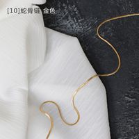 Simple Style Flower Titanium Steel Chain Necklace sku image 28
