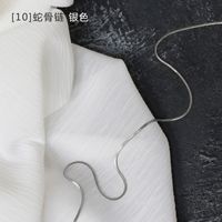 Simple Style Flower Titanium Steel Chain Necklace sku image 20