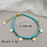 IG Style Casual Round 304 Stainless Steel Natural Stone Labradorite Gold Plated Bracelets In Bulk main image 2