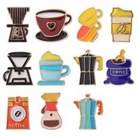 Modern Style Cup Alloy Enamel Plating Unisex Brooches main image 3