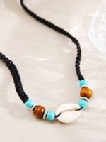 Casual Beach Shell Rope Shell Beaded Braid Unisex Necklace main image 3
