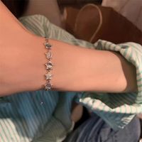 Sweet Star Alloy Plating Inlay Opal Women's Bracelets sku image 1